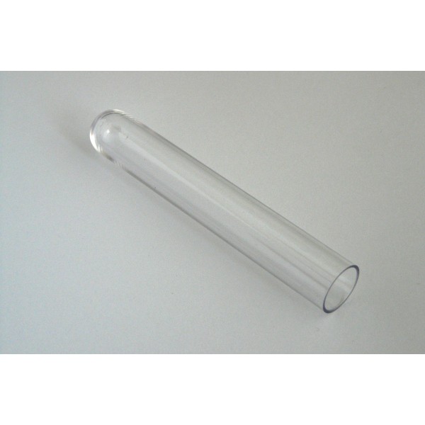 5 tubos de ensayo de plástico transparente con tapón 5 amarillos 100 x 16 mm 12 ml 